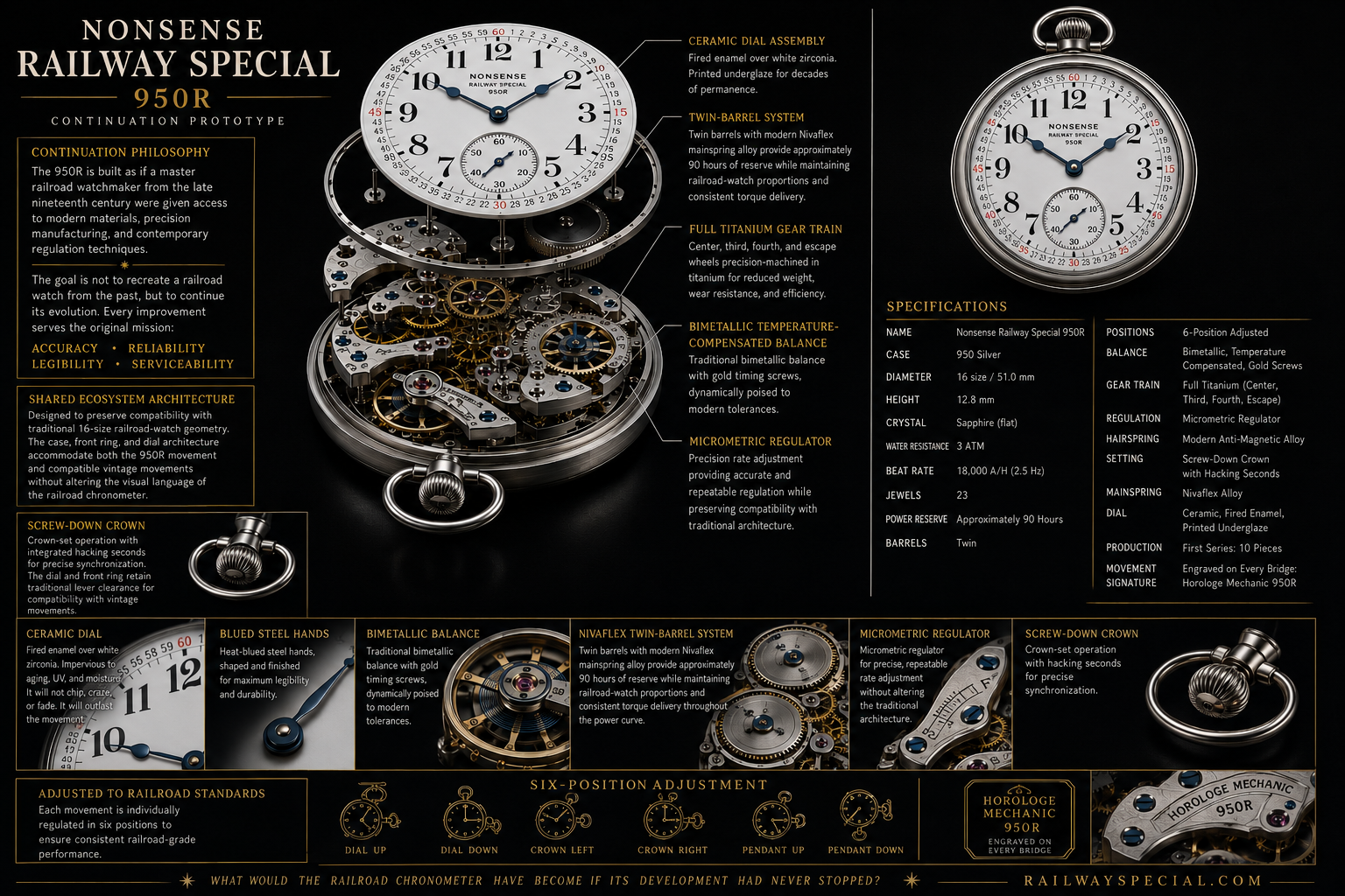 Nonsense Railway Special 950R — Master Specification Sheet